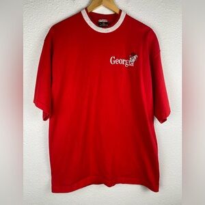Vintage Signal Sports red and white t-shirt Georgia Bulldogs emblazoned XL